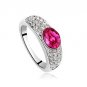 Austrian crystal diamond 18K Platinum Plated engagement ring / promise ring JBM013