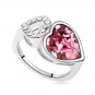 Austrian crystal diamond 18K Platinum Plated engagement ring / promise ring JBM018