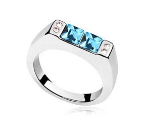 Austrian crystal diamond 18K Platinum Plated Fashion ring / promise ring JBM020