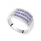 Austrian crystal diamond 18K Platinum Plated engagement ring / promise ring JBM022