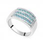 Austrian crystal diamond 18K Platinum Plated engagement ring / promise ring JBM022