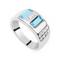 Austrian crystal diamond 18K Platinum Plated engagement ring / promise ring JBM025