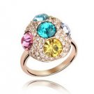 Austrian crystal diamond Rose gold engagement ring / promise ring JBM026