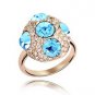 Austrian crystal diamond Rose gold engagement ring / promise ring JBM026