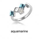Austrian crystal diamond 18K Platinum Plated engagement ring / promise ring JBM027