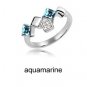 Austrian crystal diamond 18K Platinum Plated engagement ring / promise ring JBM027