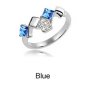 Austrian crystal diamond 18K Platinum Plated engagement ring / promise ring JBM027