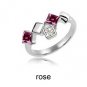 Austrian crystal diamond 18K Platinum Plated engagement ring / promise ring JBM027