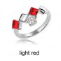 Austrian crystal diamond 18K Platinum Plated engagement ring / promise ring JBM027