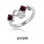 Austrian crystal diamond 18K Platinum Plated engagement ring / promise ring JBM027