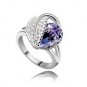 Austrian crystal diamond 18K Platinum Plated engagement ring / promise ring JBM028