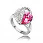 Austrian crystal diamond 18K Platinum Plated engagement ring / promise ring JBM028