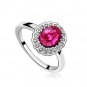 Austrian crystal diamond 18K Platinum Plated engagement ring / promise ring JBM029