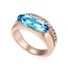 Austrian crystal diamond Rose gold engagement ring / promise ring JBM030