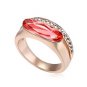 Austrian crystal diamond Rose gold engagement ring / promise ring JBM030