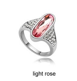 Austrian crystal diamond 18K Platinum Plated engagement ring / promise ring JBM031