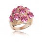 Austrian crystal diamond Rose gold engagement ring / promise ring JBM035