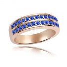 Austrian crystal diamond Rose gold engagement ring / promise ring JBM036