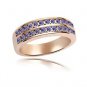 Austrian crystal diamond Rose gold engagement ring / promise ring JBM036