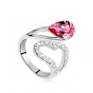 Austrian crystal diamond 18K Platinum Plated engagement ring / promise ring JBM037