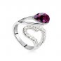 Austrian crystal diamond 18K Platinum Plated engagement ring / promise ring JBM037