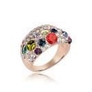 Austrian crystal diamond Rose gold engagement ring / promise ring JBM038