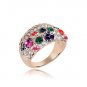Austrian crystal diamond Rose gold engagement ring / promise ring JBM038