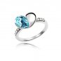 Austrian crystal diamond 18K Platinum Plated engagement ring / promise ring JBM039