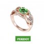 Austrian crystal diamond Champagne gold engagement ring / promise ring JBM040