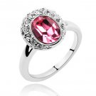 Austrian crystal diamond 18K Platinum Plated engagement ring / promise ring JBM045