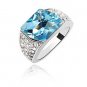 Austrian crystal diamond 18K Platinum Plated engagement ring / promise ring JBM046