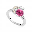 Austrian crystal diamond 18K Platinum Plated engagement ring / promise ring JBM048