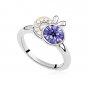 Austrian crystal diamond 18K Platinum Plated engagement ring / promise ring JBM048