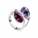 Austrian crystal diamond 18K Platinum Plated engagement ring / promise ring JBM050