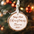 Home Tree Decor Personalized Ornament Custom Baby's First Name Christmas
