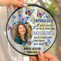 Custom Personalized Photo Stained Glass Window Hanging Suncatcher - Remembering You