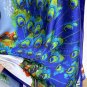 w4 Women Dubai Turkey Kaftan Muslim Loose Abaya African Big Scarf Maxi Flower Dress