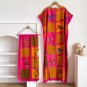 a7 Printed Silk Muslim Fashion African Long Hijab Kuwait Abaya Kaftan Dress