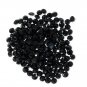 Certified Natural Black Spinel AAA Quality 1.4 mm Faceted Round 100 pcs lot loose gemstone