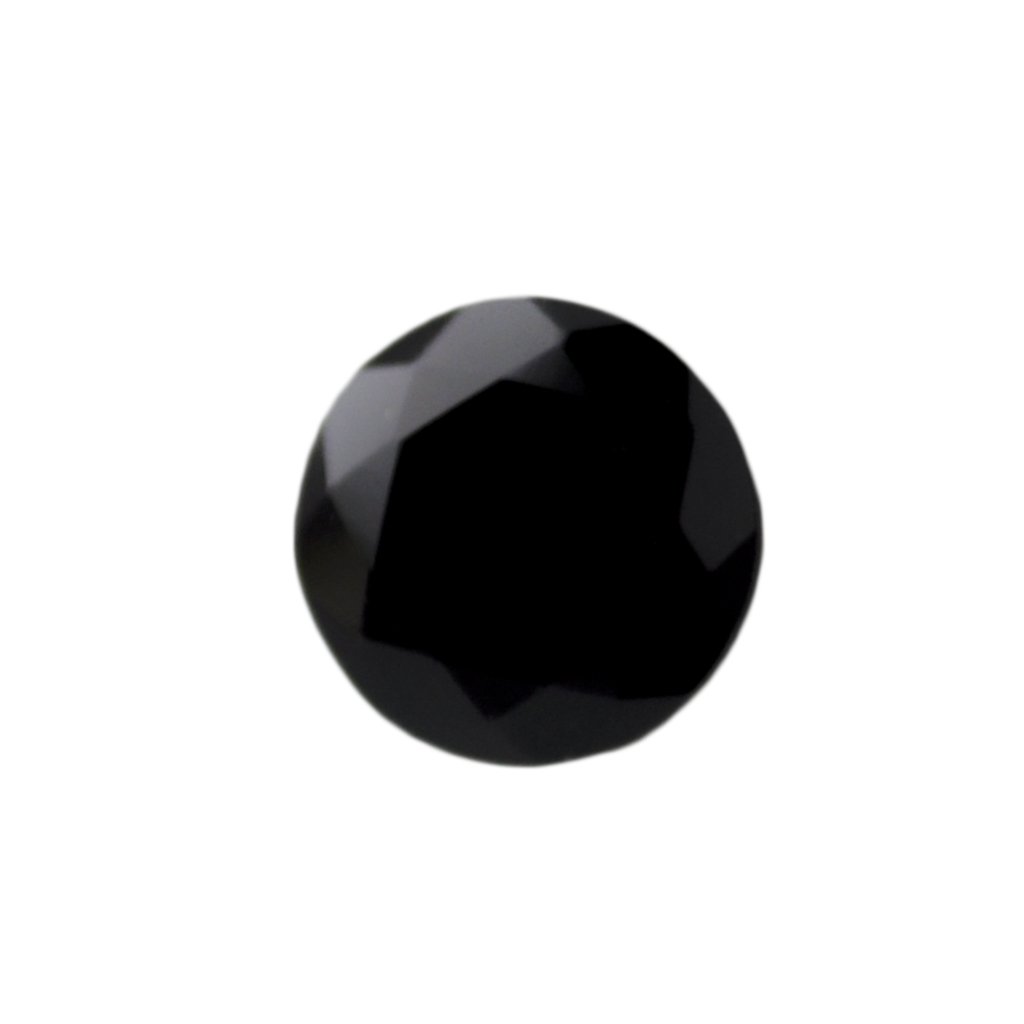 Certified Natural Black Spinel AAA Quality 5 mm Faceted Round 5 pcs lot loose gemstone