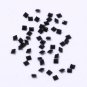 Certified Natural Black Spinel AAA Quality 3 mm Faceted square 10 pcs lot loose gemstone