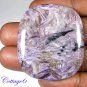 Certfied AA +++ 98.25Cts. NATURAL PURPEL CHAROITE CUSHION SHAPE CABOCHON GEMSTONE C6-2179