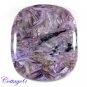 Certfied AA +++ 98.25Cts. NATURAL PURPEL CHAROITE CUSHION SHAPE CABOCHON GEMSTONE C6-2179