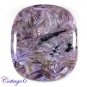 Certfied AA +++ 98.25Cts. NATURAL PURPEL CHAROITE CUSHION SHAPE CABOCHON GEMSTONE C6-2179