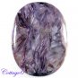 Certified 67.28Cts. NATURAL PURPEL CHAROITE OVAL SHAPE CABOCHON GEMSTONE C6-2177