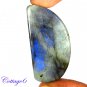 Certified 90.50Cts. NATURAL BLUE FLASH LABRADORITE CABOCHON GEMSTONE C6-2620