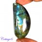 Certified 100.75Cts. NATURAL BLUE FLASH LABRADORITE CABOCHON GEMSTONE C6-2613