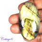 Certified100.05Cts. NATURAL GOLDEN FLASH LABRADORITE CABOCHON GEMSTONE C6-2560