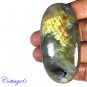 Certified 158.05Cts. NATURAL GOLDEN FLASH LABRADORITE CABOCHON GEMSTONE C6-2589