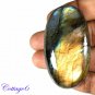 Certified 149.65Cts. NATURAL GOLDEN FLASH LABRADORITE CABOCHON GEMSTONE C6-2605